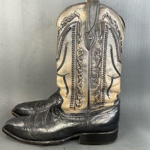 Corral leather western cowboy boots men’s size 8.5 - Picture 3 of 8